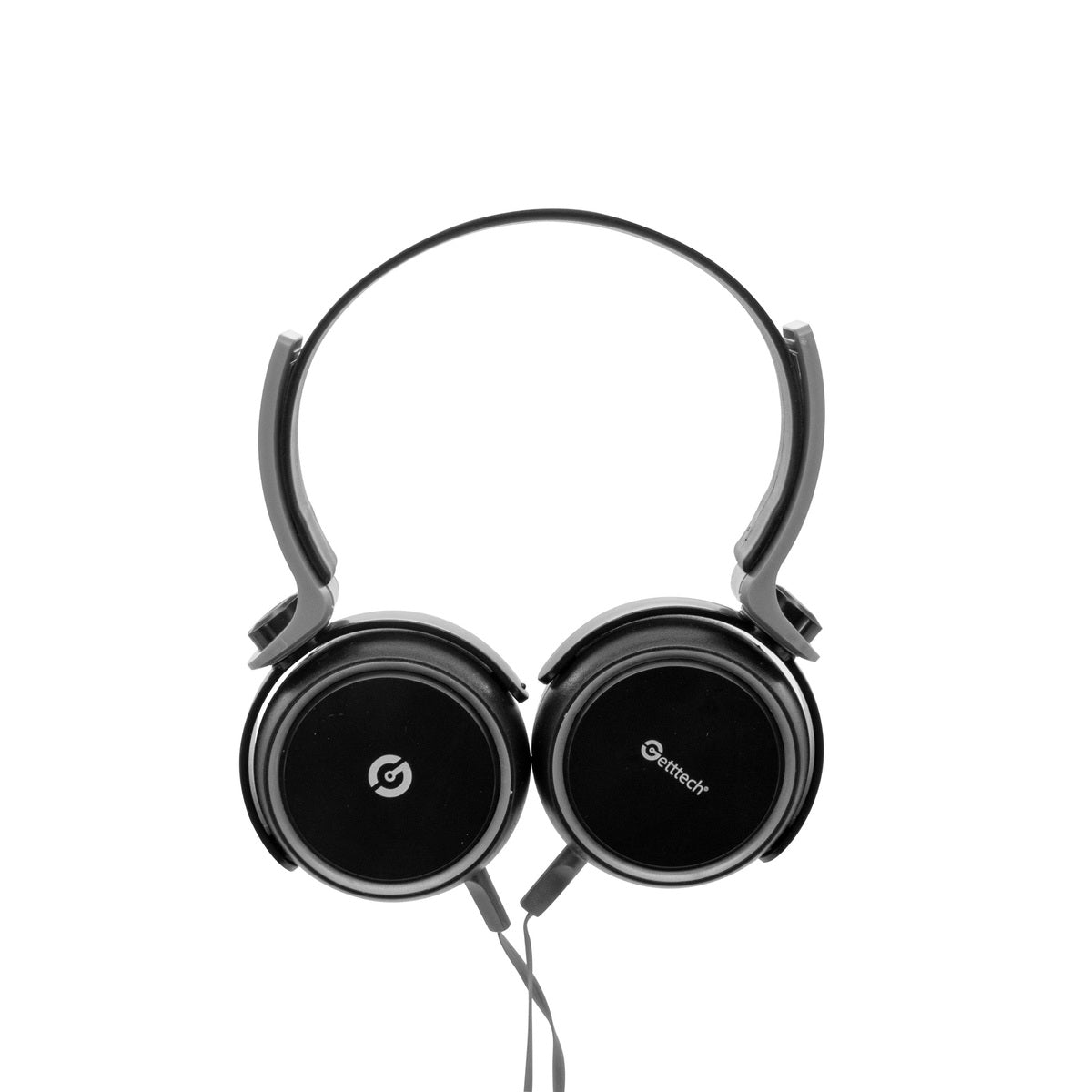 Diadema GettTech GH-2540G Rythm con Micrófono Negro/Gris 3.5mm, Plegable, Cancelación de Ruido