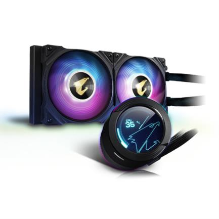 Enfriamiento Liquido CPU Gigabyte Aorus Waterforce X 240mm RGB Display LCD S1200 AM4 AM5 sTR4
