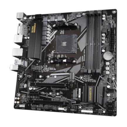 GIGABYTE B550M DS3H Placa base - Procesadores AMD Ryzen 5000, VRM de 5+3 fases, hasta 4733 MHz DDR4, 1xPCIe 4.0 + 1xPCIe 3.0 M.2, LAN 1GbE, USB 3.2 Gen 1 placas base AMD Zócalo AM4 1 Zócalo AM4