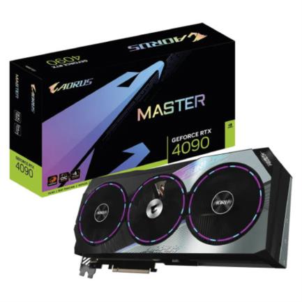 Tarjeta de Video Gigabyte Aorus Master GeForce RTX4090 OC 24GB GDDR6X PCIe 4.0 384 bit 1xHDMI 3xDP Triple Fan RGB Fusion