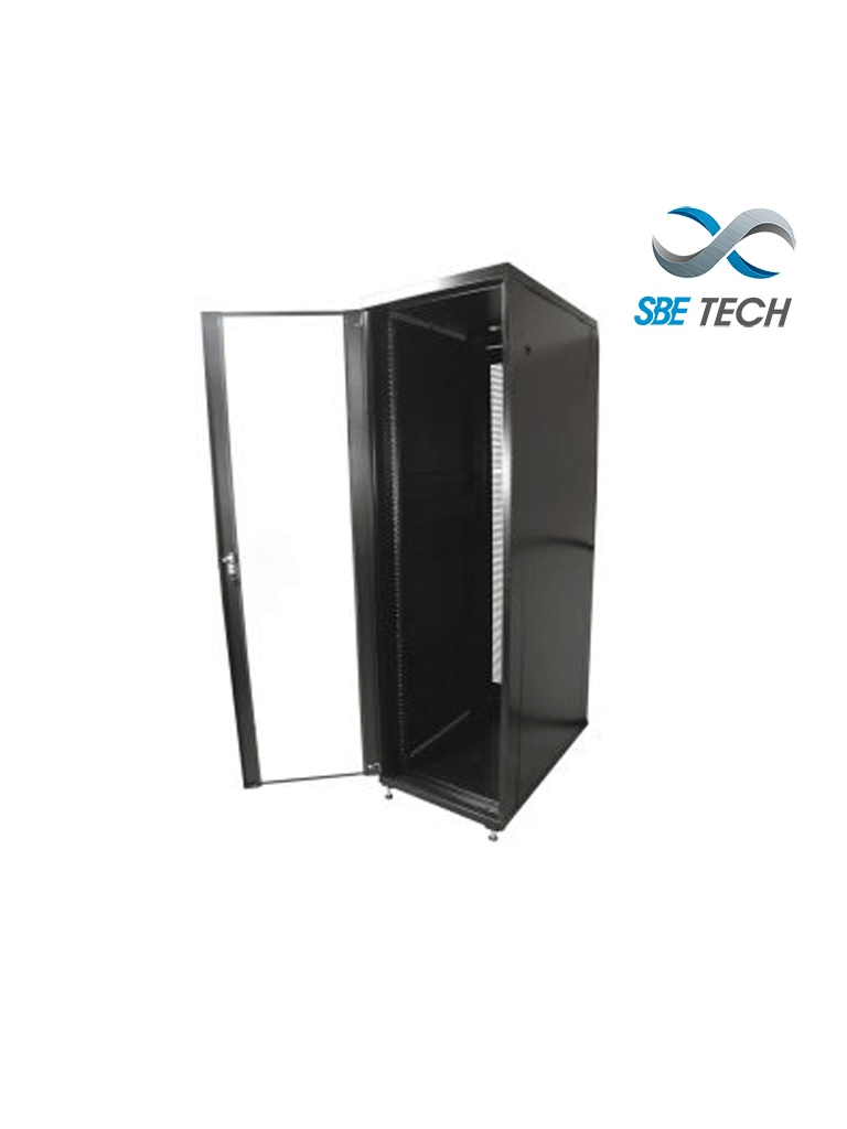 Gabinete de piso 42UR SBE TECH SBE-GNL42URPC, 600mm Ancho, 800mm Profundidad, Puerta Cristal