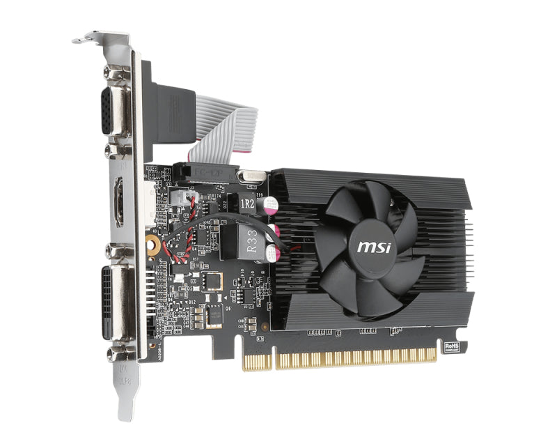 GT 710 2GD3 LP - MSI GT 710 tarjetas gráficas NVIDIA GeForce GT 710 1600 MHz 4096 x 2160 Pixeles