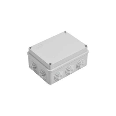 Caja de Derivacion de Pvc Auto-extinguible con 10 Entradas, Tapa Atornillada, 150X110X70 Mm, para Exterior (IP55)