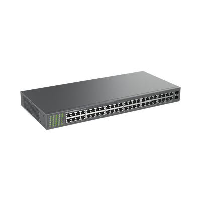 GWN7706, Switch No Administrable, 48 puertos Giga Ethernet, Gabinete metálico escritorio o rack