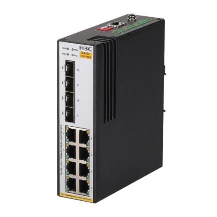 Switch H3C IE4300 12P PWR L2 Industrial Ethernet con 8 Puertos PoE y 4 Puertos SFP 1000BASE-X