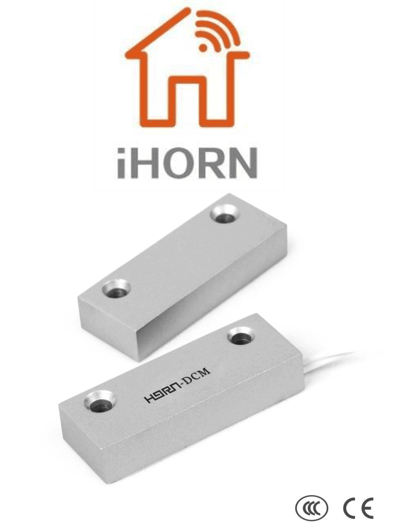 Contacto Magnético de Metal HORN HO03F, N.C. Compatible con DSC / RISCO / IHORN