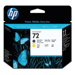 HP Cabezal de impresión DesignJet HP 72 negro mate y amarillo Impresora Inyección de tinta térmica