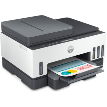 Impresora Multifuncional HP Smart Tank 750 Color A4 15PPM/9PPM, WiFi, Escáner de Cama Plana