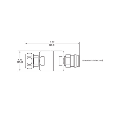 HR-26E - Microlab Bloqueador de DC / 250-6000 MHz / 500W Promedio HR-26E