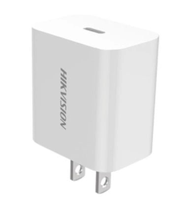 Hikvision Cargador USB-C 20W, 5V 3A, 9V 2.22A, Color Blanco