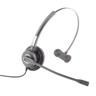 HT201 - Diadema monoaural con tecnología antishock para teléfonos IP FANVIL y Polycom con micrófono