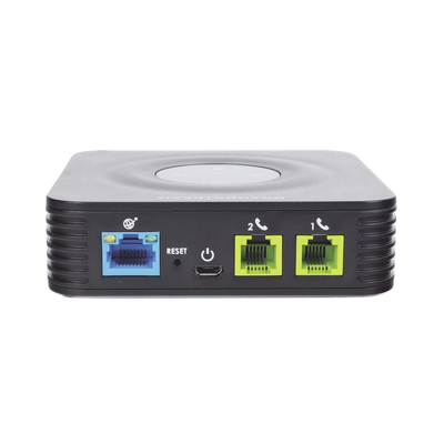 HT-802 - Grandstream Adaptador para teléfono analógico (ATA) de 2 puertos FXS, diseñado para conectar