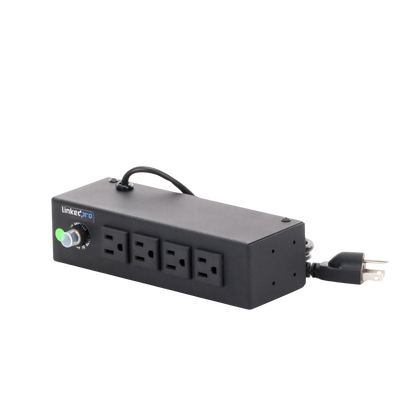 Regleta LinkedPro HTCM-S1U de 4 Contactos NEMA 5-14R, 120Vca, 10A, Montaje en Escritorio/Pared