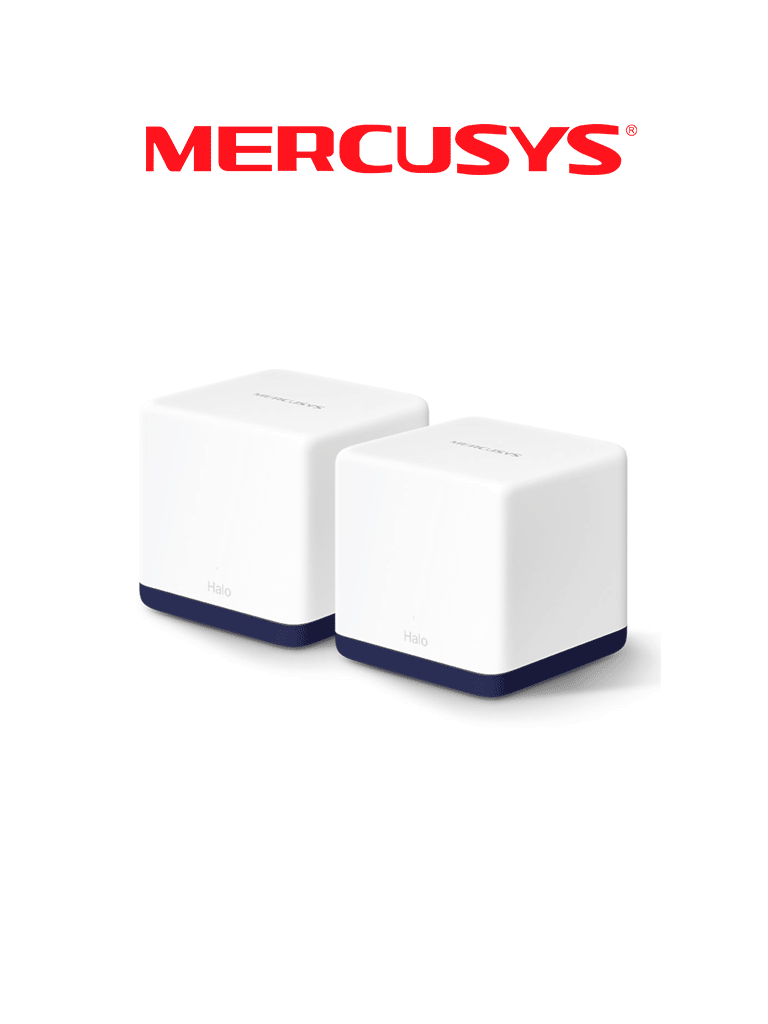 Router MERCUSYS Halo H50G (2-PACK) Mesh AC1900, 1.9Gbps, Doble Banda, Roaming Continuo, Cobertura Completa, Control App, Gigabit