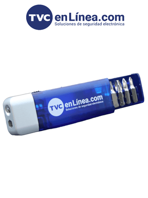 Desarmador TVC MATPRO015 Falcor con Logotipo TVC, Promocional - 6 Puntas Intercambiables