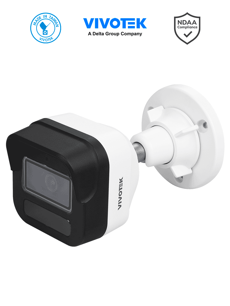 VIVOTEK Cámara IP Bullet Exterior 5 MP, H.265, Lente 2.8mm, IP66/IK10