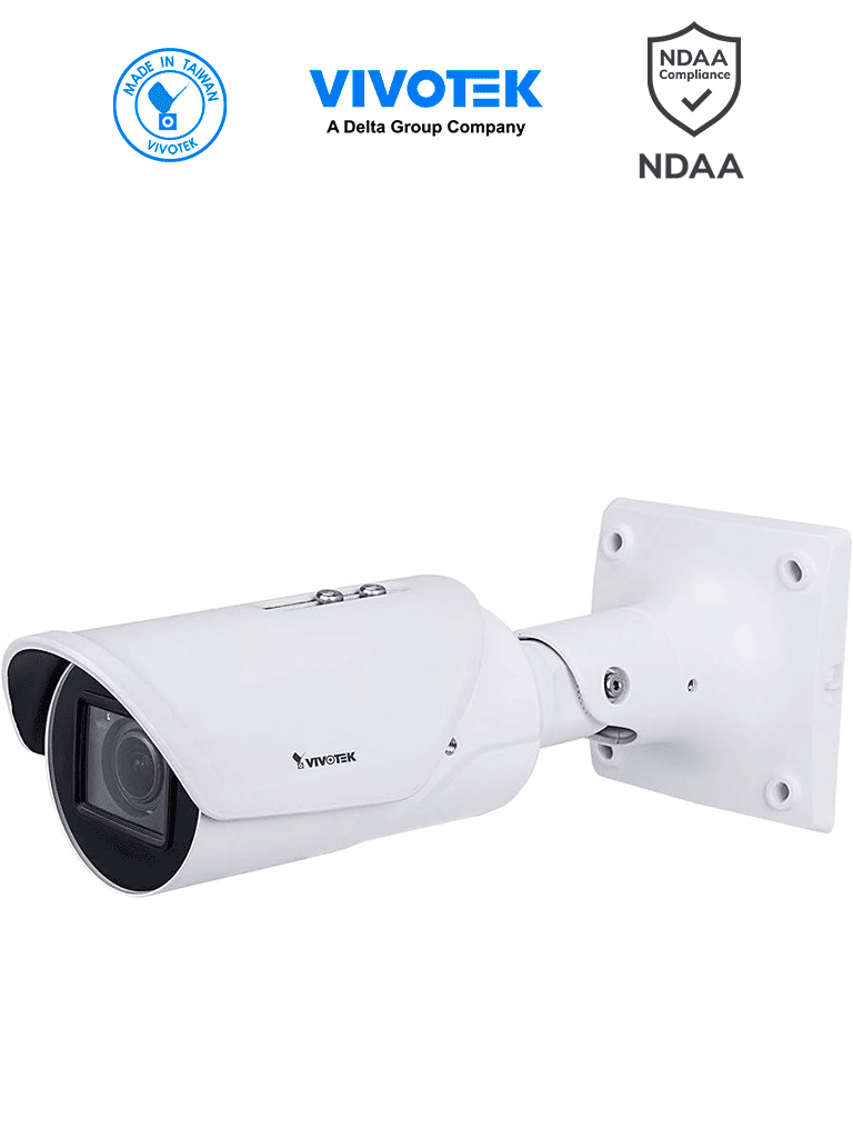 Cámara IP Bala Vivotek IB9387-HT-A 5MP Varifocal 2.7-13.5mm Smart IR II WDR Pro SNV Smart Stream III Motion IP67 IK10