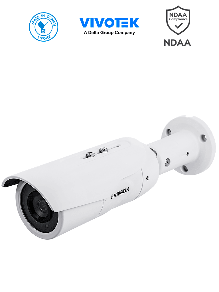 Eh-v2 - cámara ip bullet exterior 5 mp, h.265, lente fijo 3.6mm, wdr pro, smart ir 30m, visión snv, smart stream iii, ciberseguridad trend micro, smart motion, protección ip66 e ik10, certificación ndaa y compatible con onvif #tm VIVOTEK IB9389-EH-v2