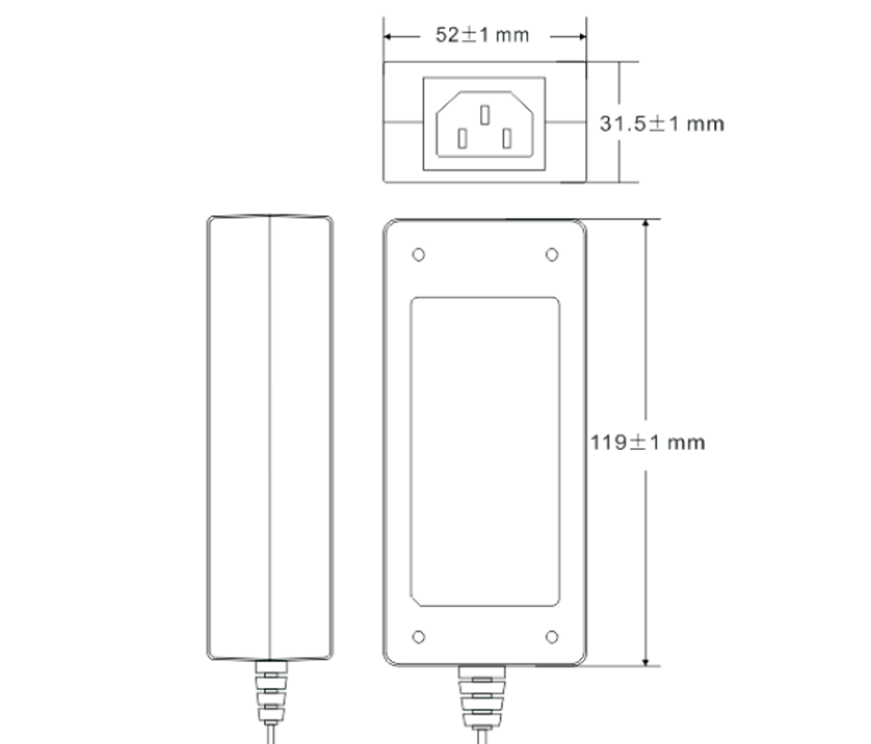 Fuente de Poder Saxxon de 12 Vcd 1.2 Metros 4.1 Amperes Certf.Ul - Psu1204D FullOffice.com