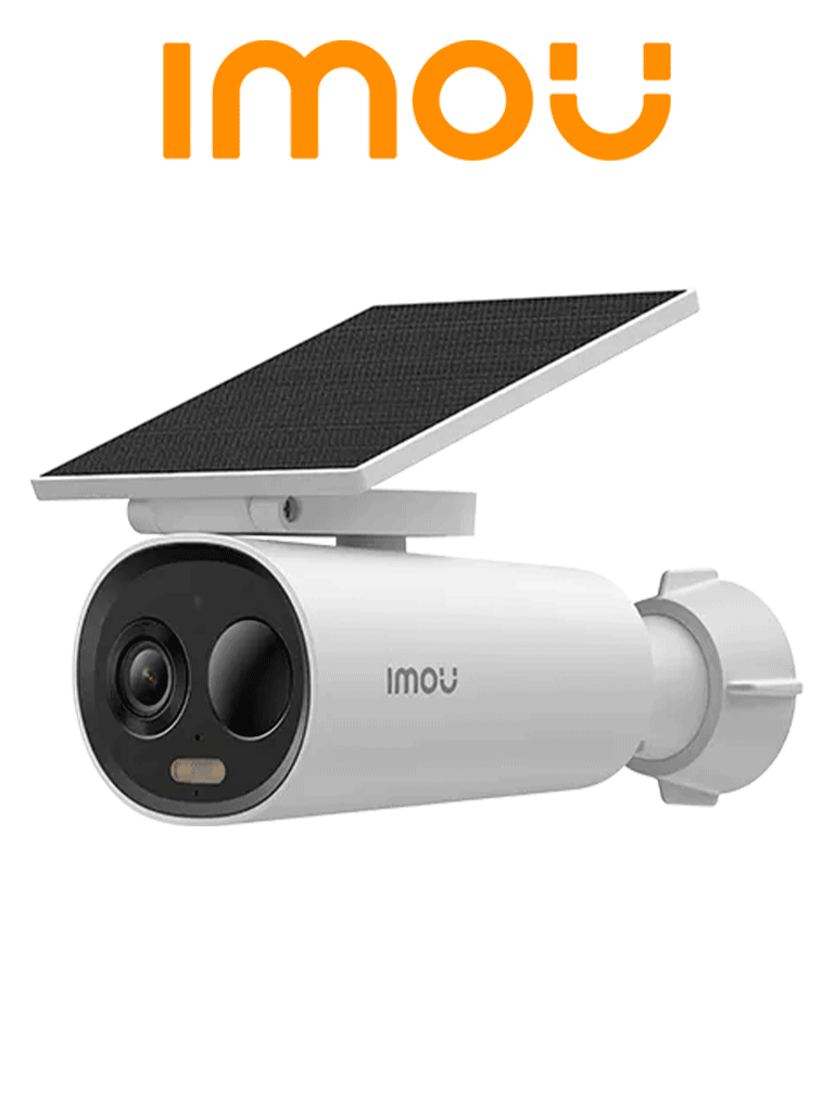 Cámara WiFi IMOU CELL 3C 3MP con panel solar, batería recargable, lente 2.8mm, audio bidireccional, 4GB memoria interna, IP65