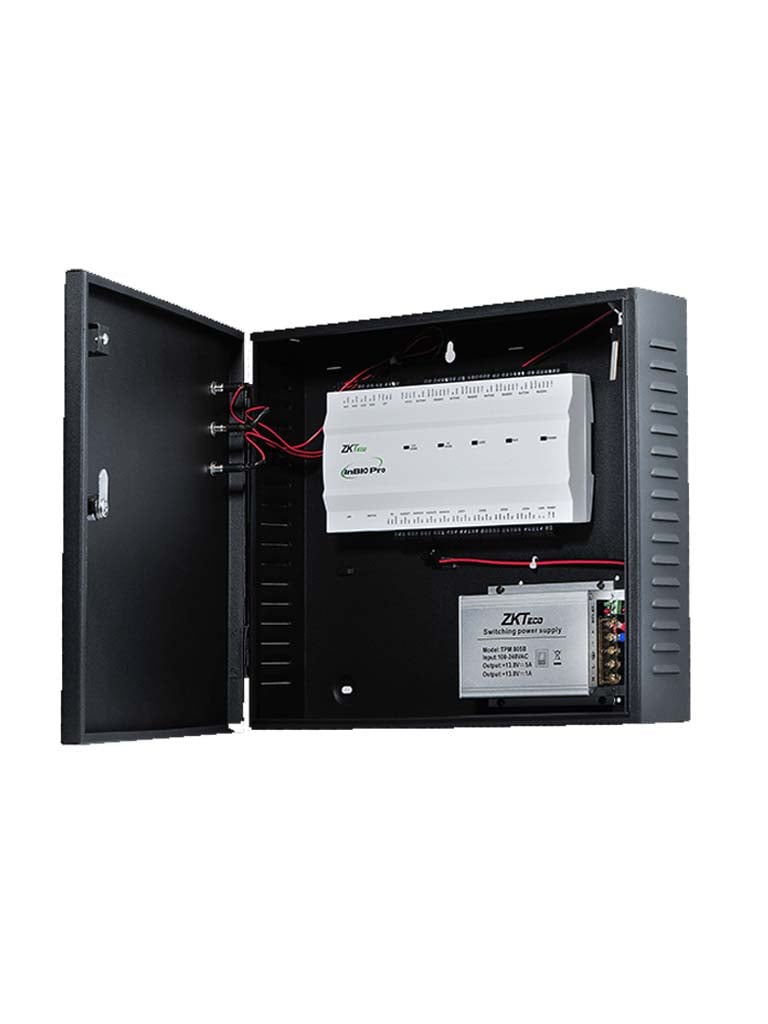 Panel de Control de Acceso ZKTeco InBio460PROBOX - 4 Puertas / 8 Lectoras FR1XXX / ZKBio CVSecurity / Green Label / Licencia