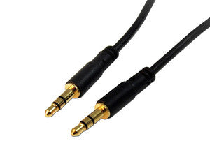 Cable de Audio Estéreo Mini Plug 3.5mm, 2 Metros, Conector Dorado, Blindaje Triple