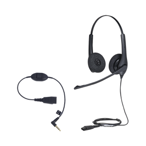 KIT, Diadema con cancelación de ruido, con accesorio para conexiones 3.5mm Incluye modelos BIZ-1500-DUO-QD y MOBILE-QD-35MM-S