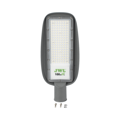 Luminaria LED de 100 W / 100 - 265 V CA~50/60 Hz / Fotocelda / Color Blanco/ Dimensiones 200 x 465 x 78 mm / Ángulo de Luz 135°.