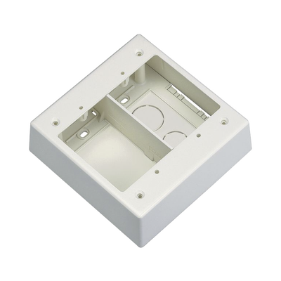 Panduit Caja de Pared Superficial Doble, Con Divisor, Uso Universal con Placas de Pared, Color