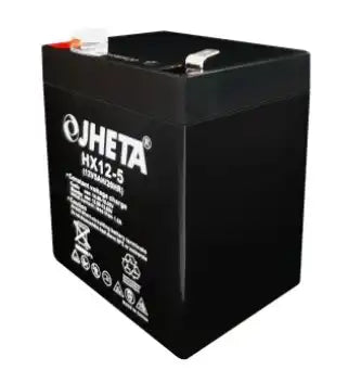 JHETA Batería Sellada Libre de Mantenimiento 12V 5AH, VRLA, 4.5AH