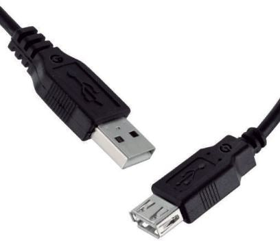 CABLE GETTTECH JL-3520 USB 2.0, USB A-EXTENSION, NEGRO, 1.5MTS, TRANSFERENCIA DE DATOS 480MBPS, CONECTORES DORADOS