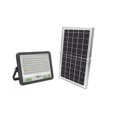 Reflector de 100 W con Panel Solar / Batería 3.2 V CD / T.C.C. 6 500 K / IP66.