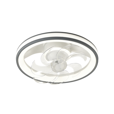 Ventilador de Techo con Luminario LED de 110 V CA 50/60 Hz / 88 W /4500 Lm / 6500 - 4 000 - 2 700 K /3 Tonos de Luz / 500 mm / 6 Velocidades / Dimeable /Color Blanco y Gris.