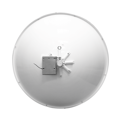 Antena Direccional de Alto Rendimiento/ Parábola profunda para mayor aislamiento al ruido / 3 ft / 4.9 a 6.1 GHz / Ganancia de 32.1 ± 1 dBi / Soporte de acero inoxidable / polaridad en 90 ° y 45 ° / Incluye montaje.