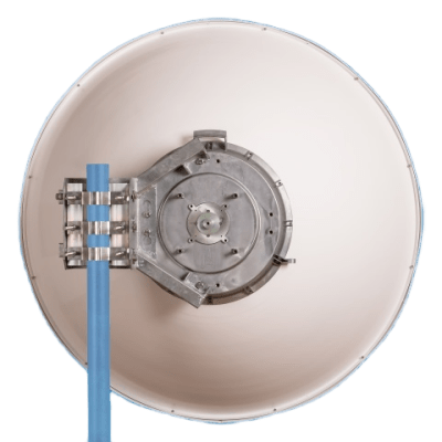 Antena parabólica 4 ft para radio B11 y AF11, ganancia de 40.5 ± 1 dBi, conector guía de onda, Alto aislamiento al ruido en enlaces vecinos, 10-12 GHz, Montaje de acero inoxidable incluido