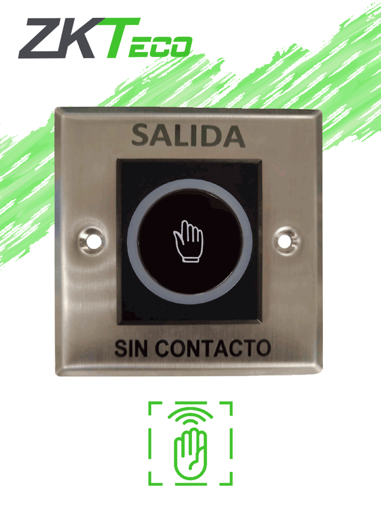Botón de Salida ZKTECO K11B2 con Salidas NC/NO, Detección hasta 10 CM