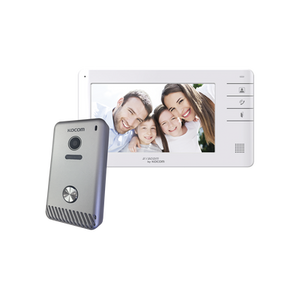 Kocom Kit de Videoportero / Monitor 7" Color / 2 Frentes de Calle KCVS701EBC/KCS81MU