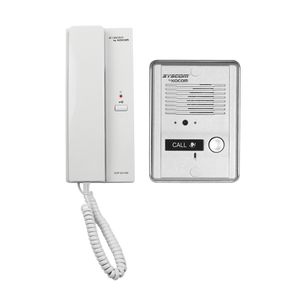 Kocom Kit de audio portero / Frente metálico / 1 auricular expandible a 3 KDP-601A1M/MS2D
