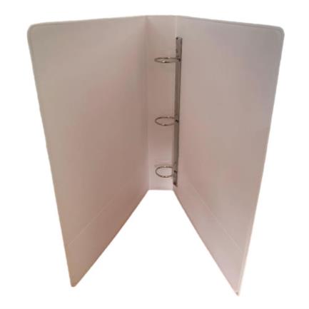 Carpeta Panorámica Vinil Tamaño Oficio 1 1/2", Aro "O", Blanca, Resistente al Agua