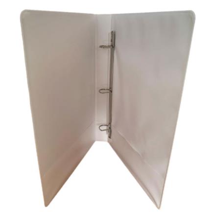 Carpeta Panorámica Vinil Tamaño Oficio 1" Aro en "D" Blanca 9x12"