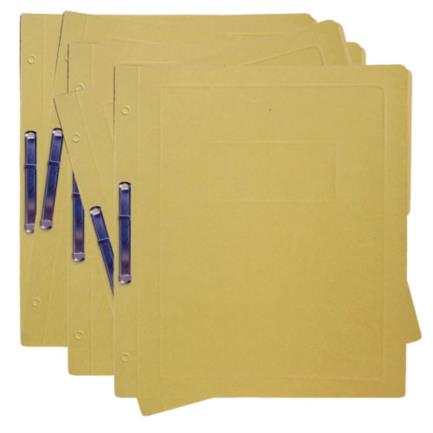 Carpeta Pressboard Kyma C/Broche 8cm Tamaño Carta Amarillo 5 Unidades