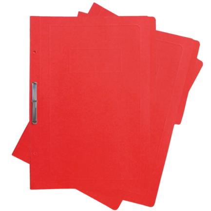 Carpeta Pressboard Kyma C/Broche 8cm Tamaño Oficio Rojo, Paquete C/3, Resistente al Agua