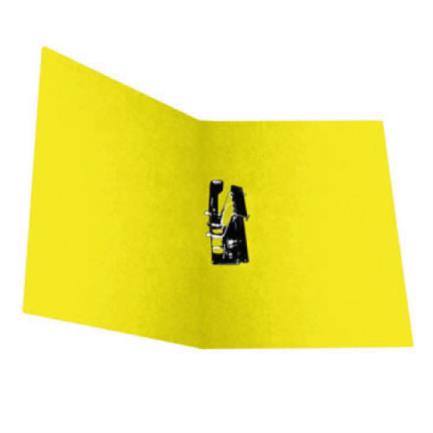 Carpeta Pressboard Kyma Tamaño Carta Amarillo, Con Palanca, 3 Anillas