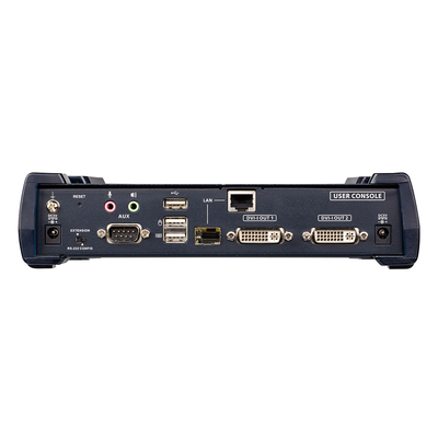 Receptor KVM IP | Dual Display USB | Baja Latencia | 1920 x 1200 60Hz | RS232