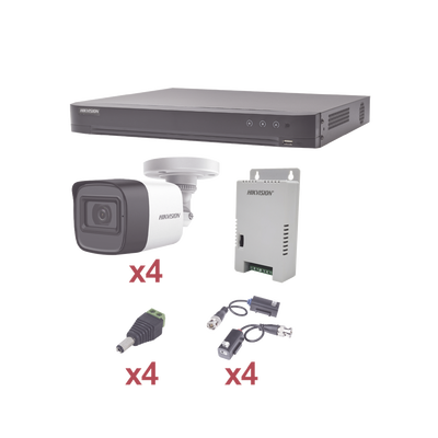 Hikvision KH1080P4BW kit de videovigilancia Alámbrico 4 canales