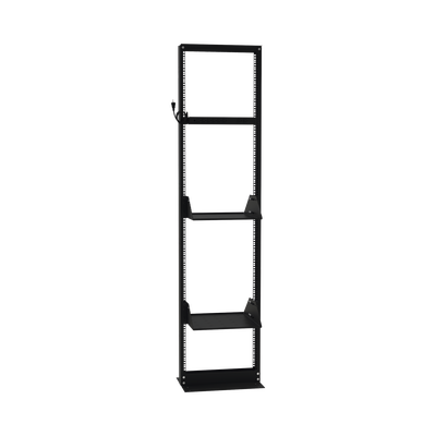 Kit de Rack Estándar 19", 45 UR con 2 Charolas y PDU (8 tomas). Ideal para UPS y Servidores tipo Torre.
