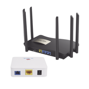 Kit 2 ONU Bridge V-Sol, Dual GPON/EPON con Router Home Mesh Ideal para distribuciones WISP de mayor cobertura Wi-Fi en Hogares y Oficinas