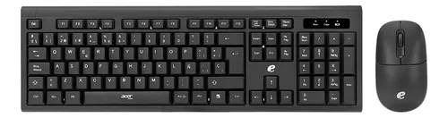 ACER Teclado y Mouse EKW111, Conexión USB, Diseño Ergonómico, Compatible con Windows