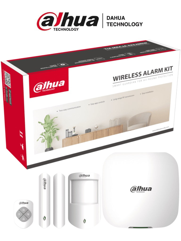 Dahua Kit Sistema de Alarma ART-ARC3000H-03-W2, Inalámbrico, WiFi, Incluye Panel/Sensor de Movimiento/Concto Magnético/Control Remoto