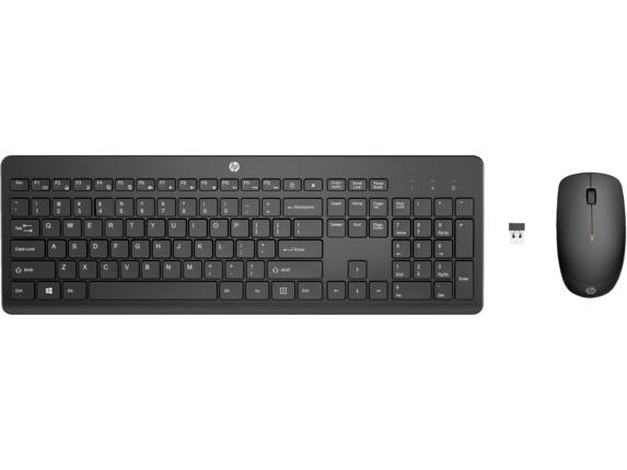 1Y4D0UT#ABM - Kit de teclado y mouse inalámbricos HP 2